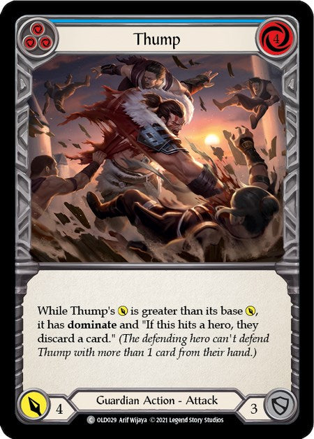 Thump (Blue) [OLD029] (Tales of Aria Oldhim Blitz Deck)  1st Edition Normal | Devastation Store