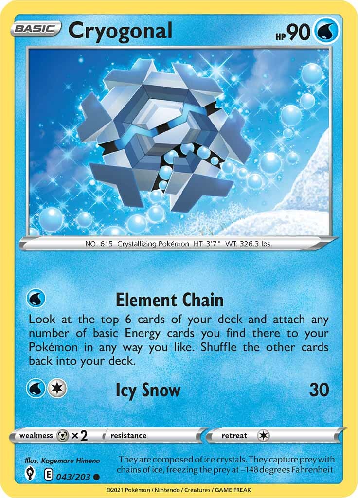 Cryogonal (043/203) [Sword & Shield: Evolving Skies] | Devastation Store