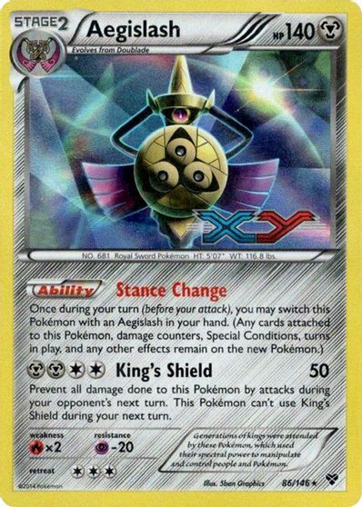 Aegislash (86/146) (Prerelease Promo) [XY: Black Star Promos] | Devastation Store