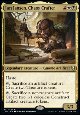 Jan Jansen, Chaos Crafter [Commander Legends: Battle for Baldur's Gate] | Devastation Store