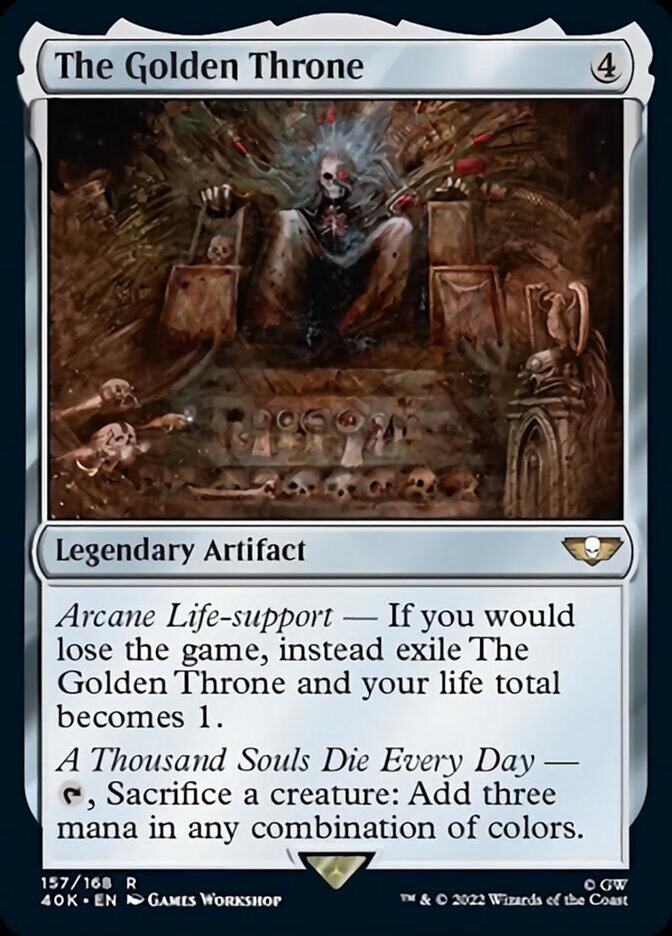 The Golden Throne (Surge Foil) [Universes Beyond: Warhammer 40,000] | Devastation Store