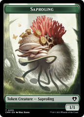 Saproling // Dragon (0021) Double-Sided Token [Commander Masters Tokens] | Devastation Store