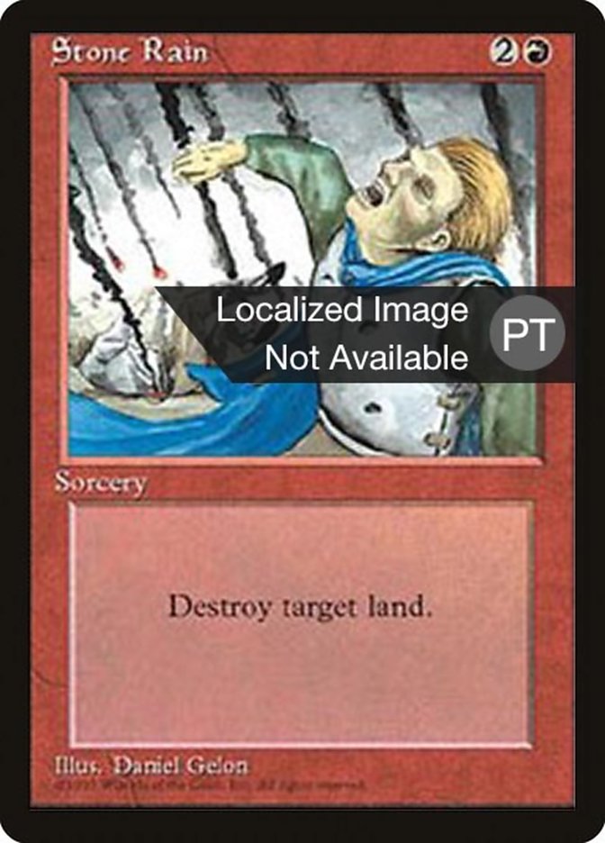 Stone Rain [Fourth Edition (Foreign Black Border)] | Devastation Store
