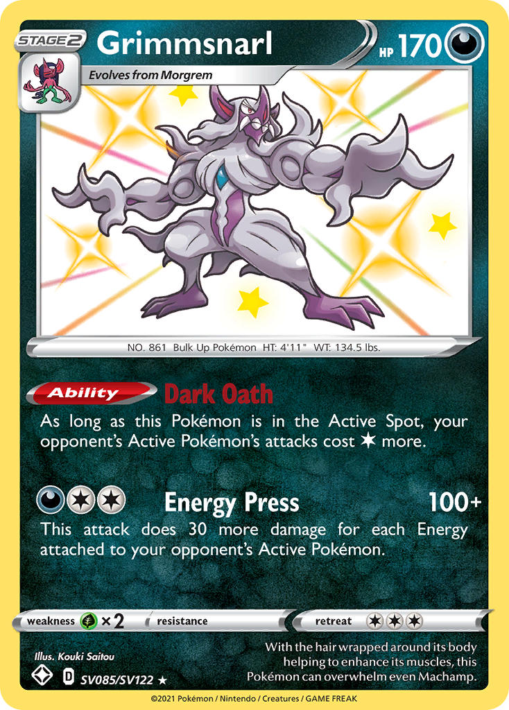 Grimmsnarl (SV085/SV122) [Sword & Shield: Shining Fates] | Devastation Store