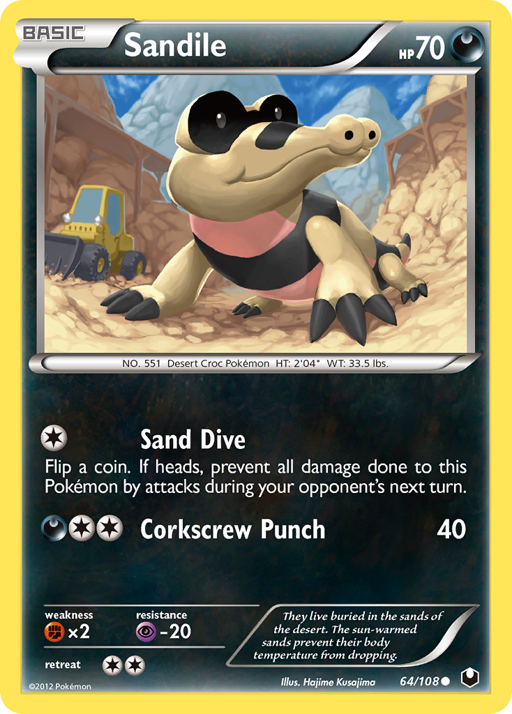 Sandile (64/108) [Black & White: Dark Explorers] | Devastation Store
