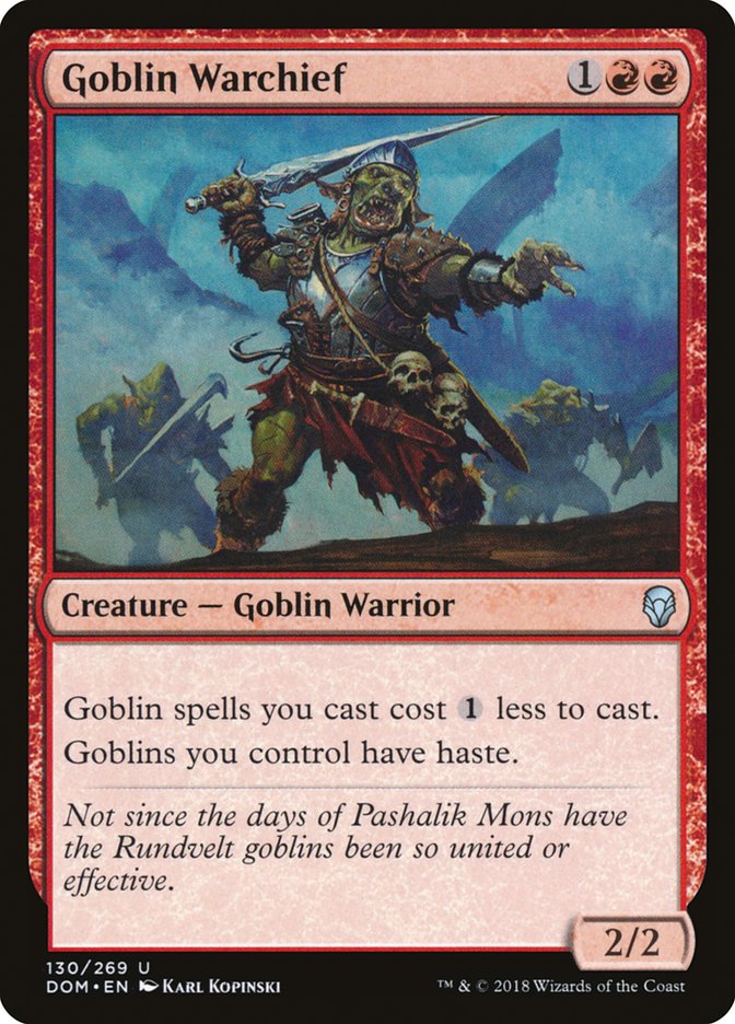 Goblin Warchief [Dominaria] - Devastation Store | Devastation Store