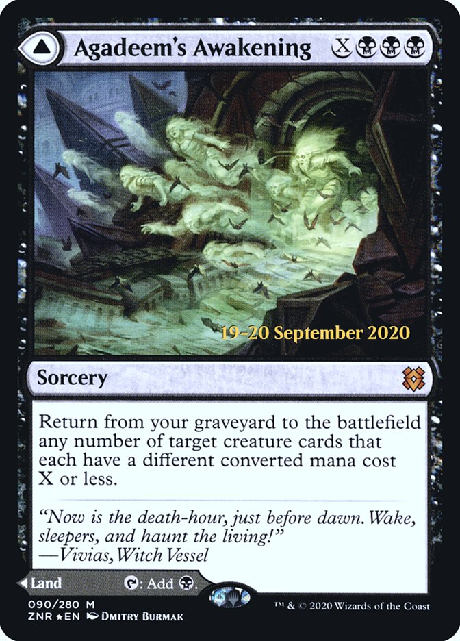 Agadeem's Awakening // Agadeem, the Undercrypt [Zendikar Rising Prerelease Promos] | Devastation Store