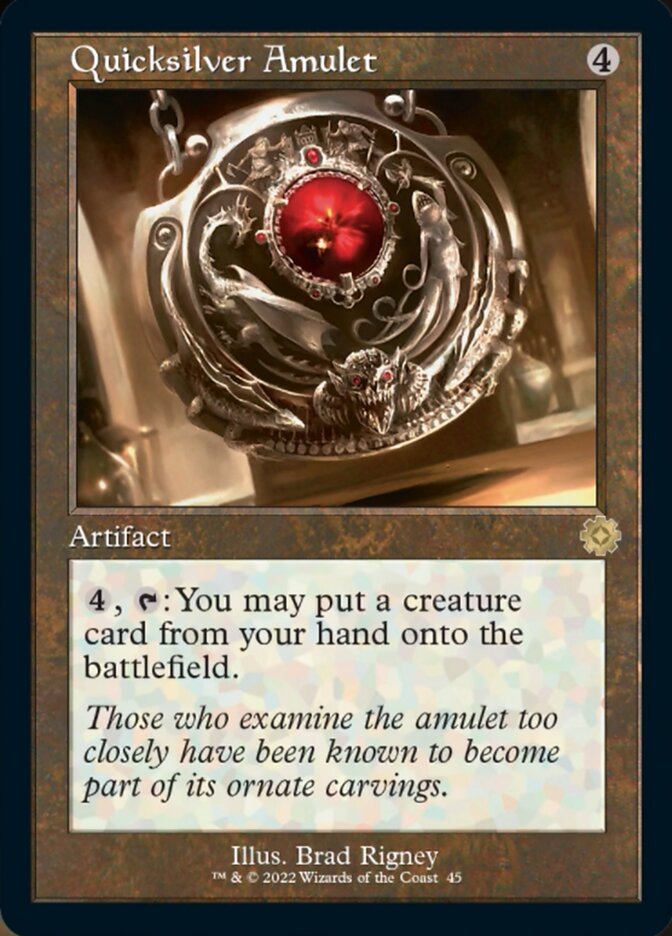 Quicksilver Amulet (Retro) [The Brothers' War Retro Artifacts] | Devastation Store