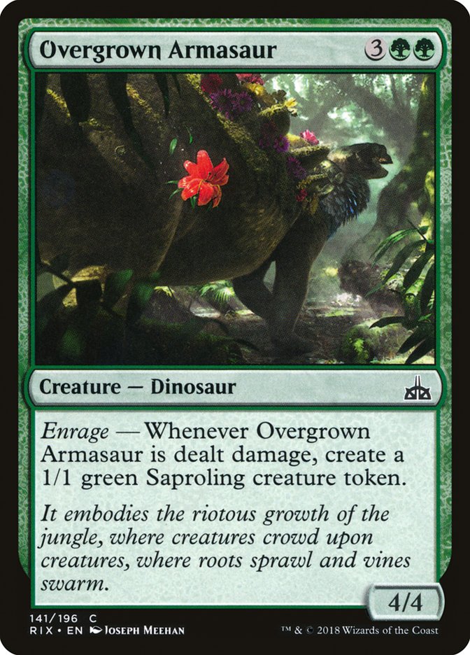 Overgrown Armasaur [Rivals of Ixalan] | Devastation Store