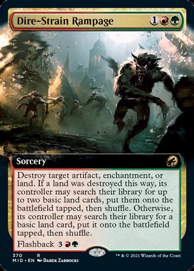 Dire-Strain Rampage (Extended) [Innistrad: Midnight Hunt] | Devastation Store