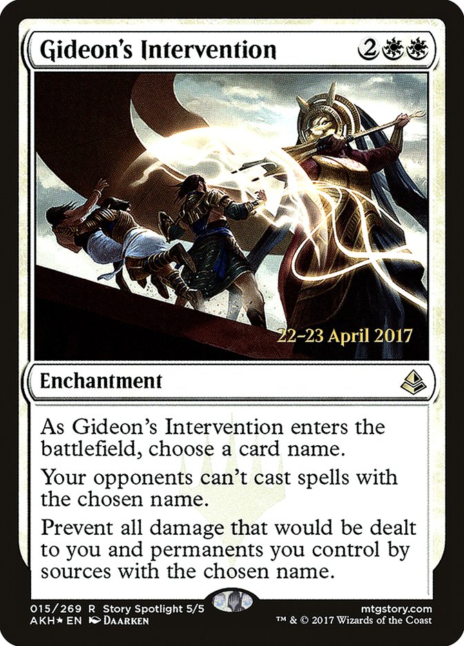 Gideon's Intervention  [Amonkhet Prerelease Promos] - Devastation Store | Devastation Store