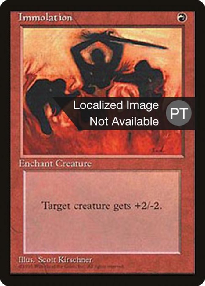 Immolation [Fourth Edition (Foreign Black Border)] | Devastation Store