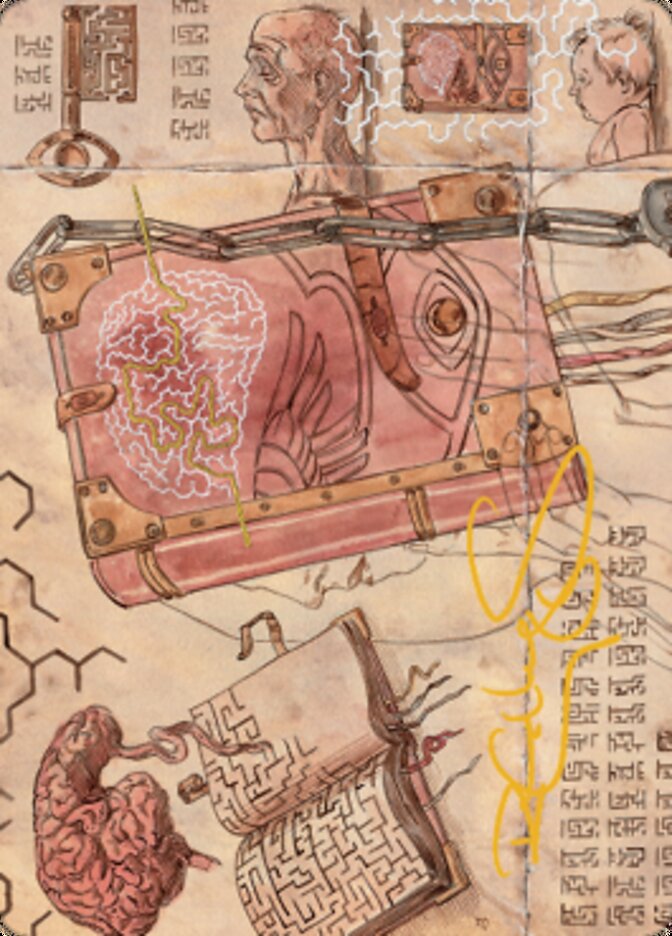 Mazemind Tome Art Card (Gold-Stamped Signature) [The Brothers' War Art Series] | Devastation Store