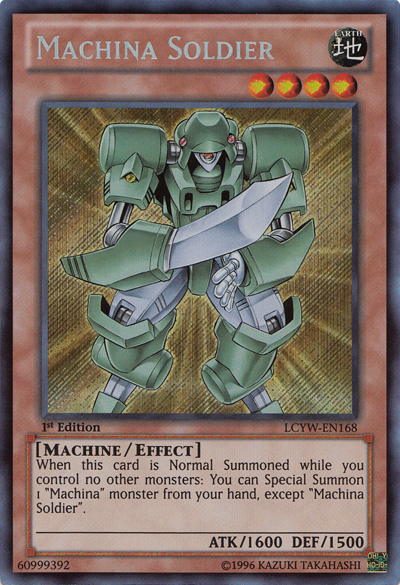 Machina Soldier [LCYW-EN168] Secret Rare | Devastation Store