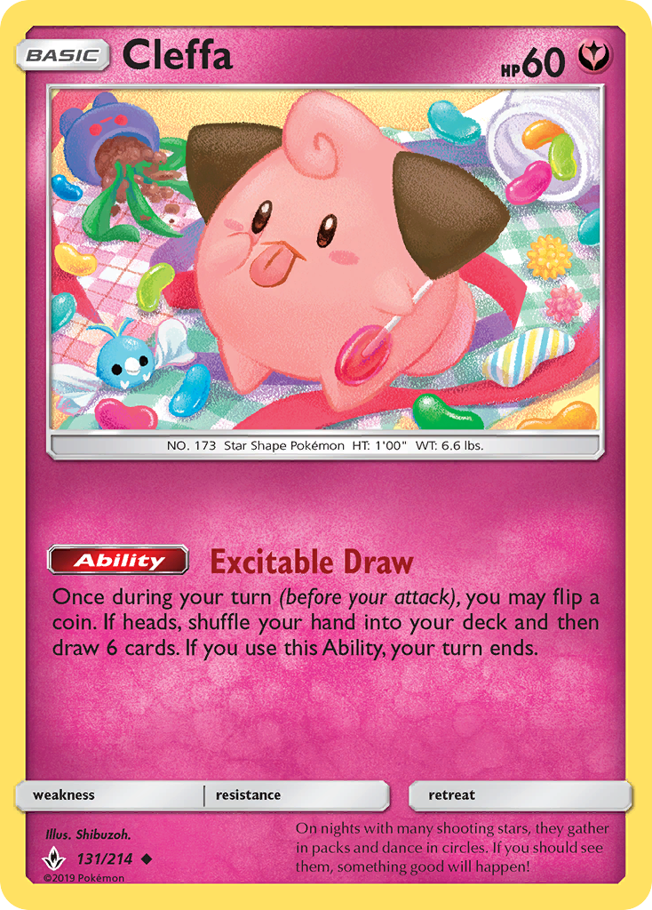 Cleffa (131/214) [Sun & Moon: Unbroken Bonds] | Devastation Store