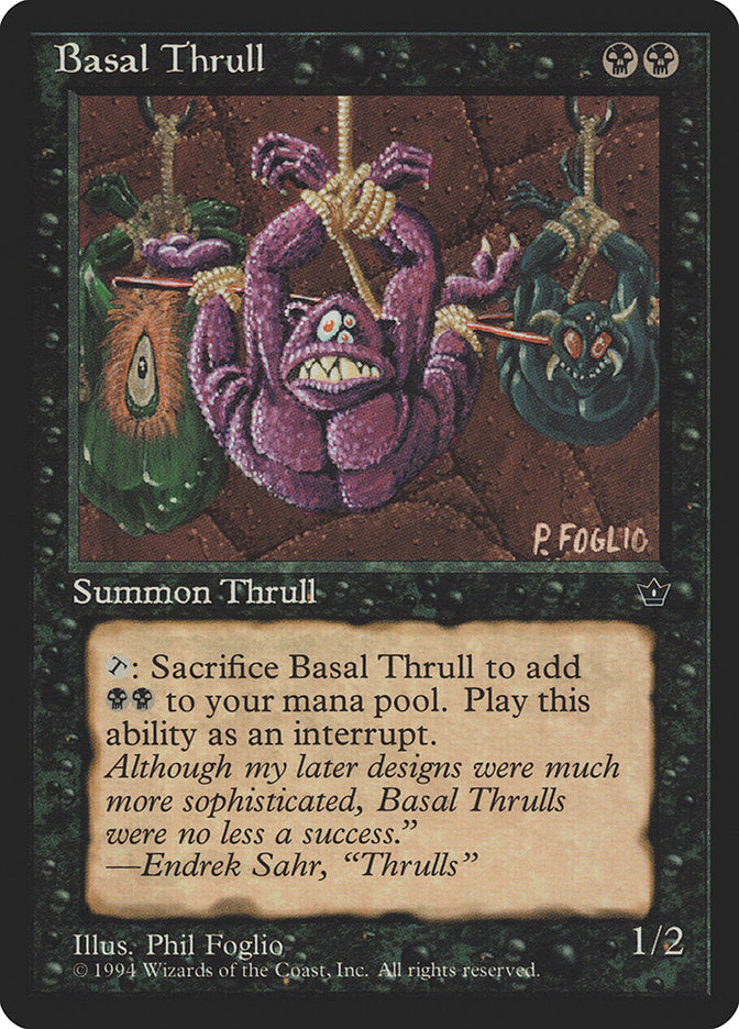 Basal Thrull (Phil Foglio) [Fallen Empires] | Devastation Store