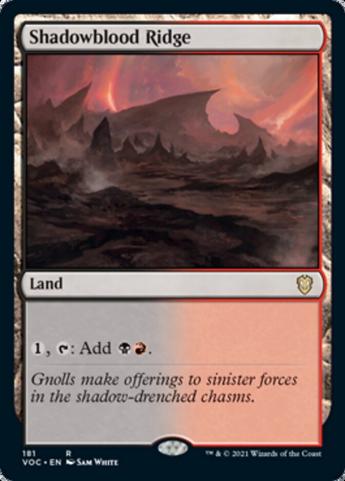 Shadowblood Ridge [Innistrad: Crimson Vow Commander] | Devastation Store