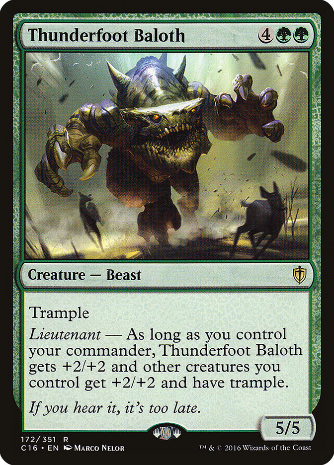 Thunderfoot Baloth [Commander 2016] | Devastation Store