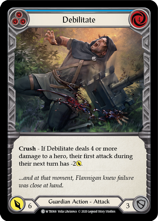 Debilitate (Blue) [WTR068] Unlimited Edition Rainbow Foil - Devastation Store | Devastation Store