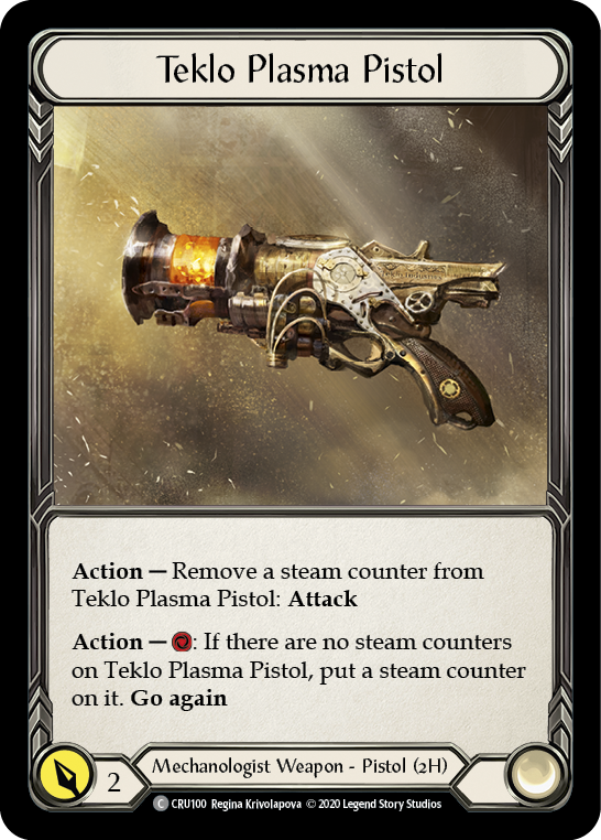 Teklo Plasma Pistol [CRU100] 1st Edition Normal - Devastation Store | Devastation Store