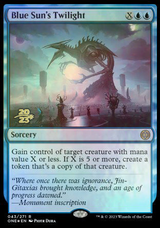 Blue Sun's Twilight [Phyrexia: All Will Be One Prerelease Promos] | Devastation Store