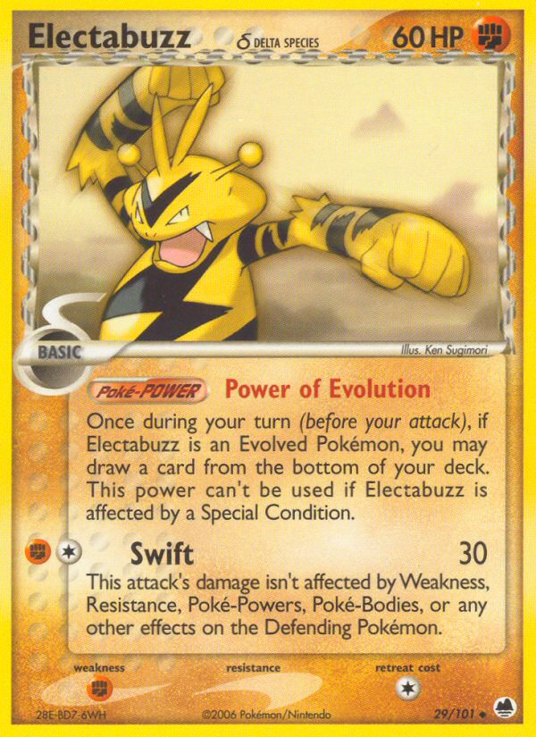 Electabuzz (29/101) (Delta Species) [EX: Dragon Frontiers] | Devastation Store