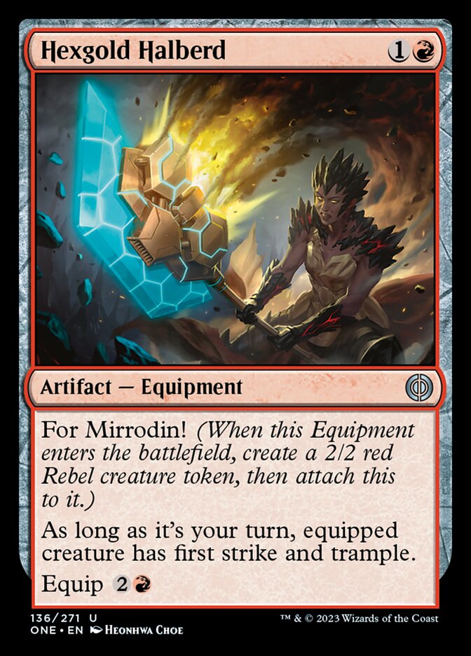 Hexgold Halberd [Phyrexia: All Will Be One] | Devastation Store