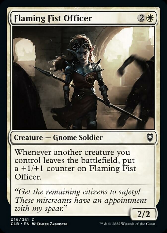 Flaming Fist Officer [Commander Legends: Battle for Baldur's Gate] | Devastation Store
