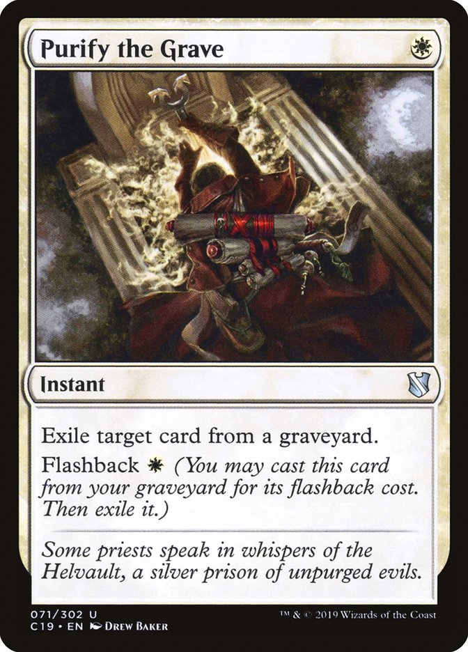 Purify the Grave [Commander 2019] | Devastation Store