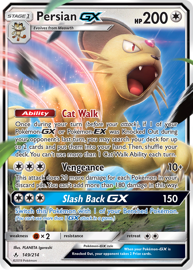 Persian GX (149/214) [Sun & Moon: Unbroken Bonds] | Devastation Store