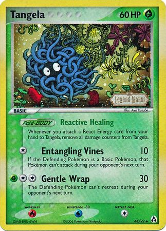 Tangela (44/92) (Stamped) [EX: Legend Maker] | Devastation Store