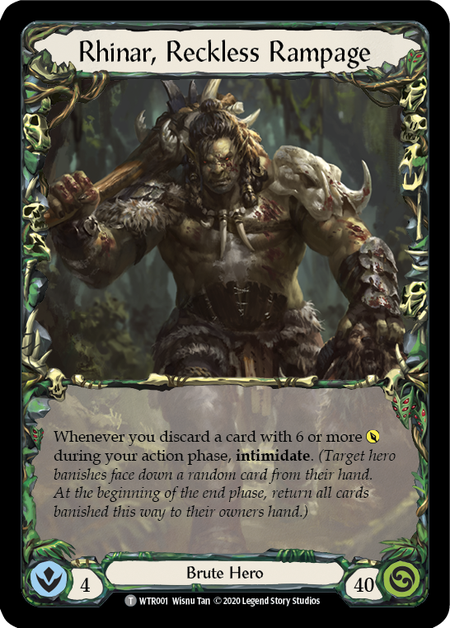 Rhinar, Reckless Rampage // Seismic Surge [U-WTR001 // U-WTR075] (Welcome to Rathe Unlimited)  Unlimited Normal | Devastation Store