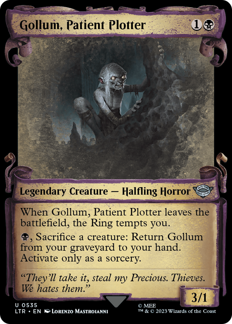 Gollum, Patient Plotter [The Lord of the Rings: Tales of Middle-Earth Showcase Scrolls] | Devastation Store