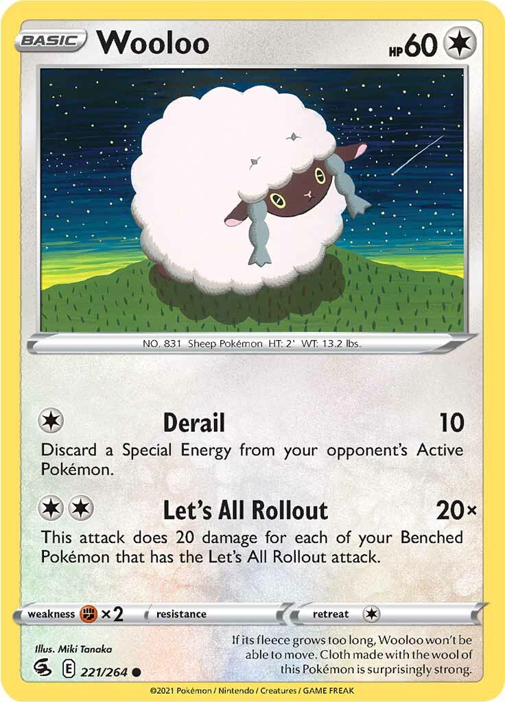 Wooloo (221/264) [Sword & Shield: Fusion Strike] | Devastation Store