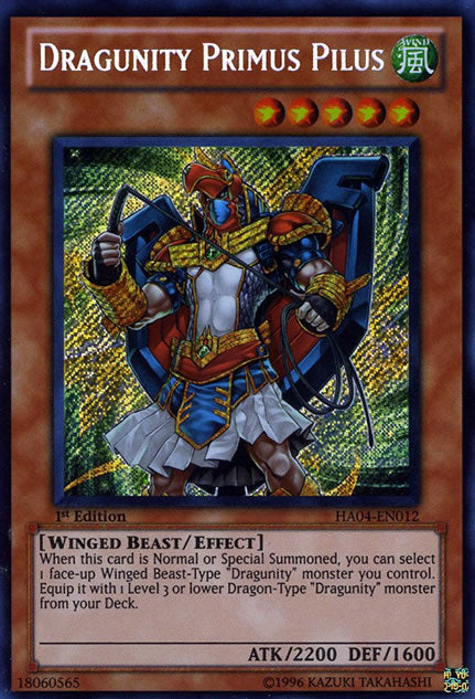 Dragunity Primus Pilus [HA04-EN012] Secret Rare | Devastation Store