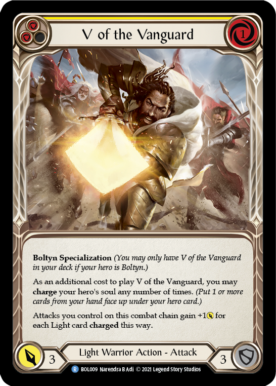 V of the Vanguard [BOL009] (Monarch Boltyn Blitz Deck) | Devastation Store