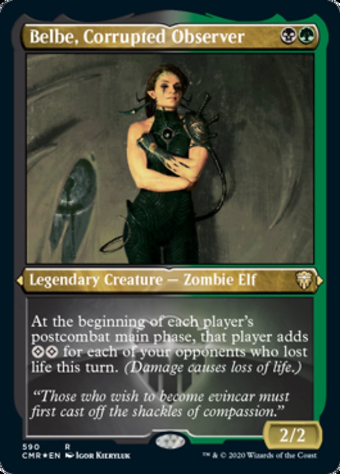 Belbe, Corrupted Observer (Etched) [Commander Legends] | Devastation Store