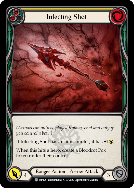 Infecting Shot (Yellow) [RIP025] (Outsiders Riptide Blitz Deck) | Devastation Store