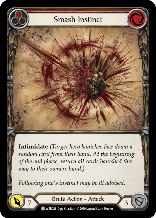 Smash Instinct (Red) [WTR026] Unlimited Edition Rainbow Foil - Devastation Store | Devastation Store