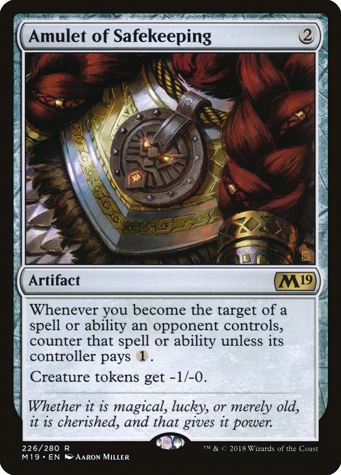 Amulet of Safekeeping [Core Set 2019] | Devastation Store