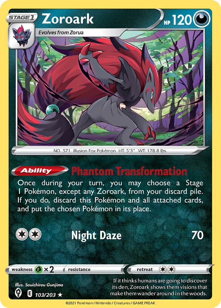 Zoroark (103/203) (Theme Deck Exclusive) [Sword & Shield: Evolving Skies] | Devastation Store