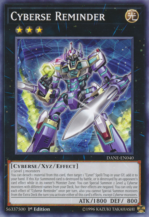 Cyberse Reminder [DANE-EN040] Common | Devastation Store