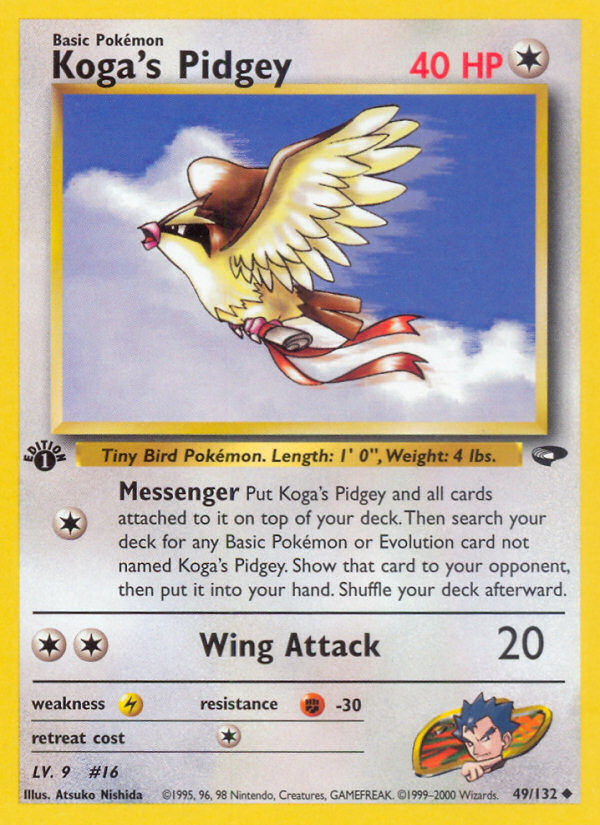 Koga's Pidgey (49/132) [Gym Challenge 1st Edition] | Devastation Store