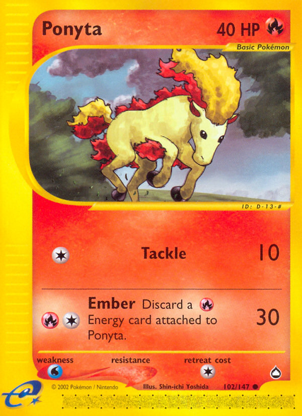 Ponyta (102/147) [Aquapolis] | Devastation Store