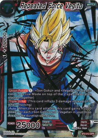 Repeated Force Vegito (SPR) [BT2-012] | Devastation Store
