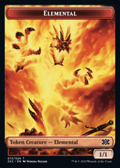 Elemental // Phyrexian Golem Double-sided Token [Double Masters 2022 Tokens] | Devastation Store