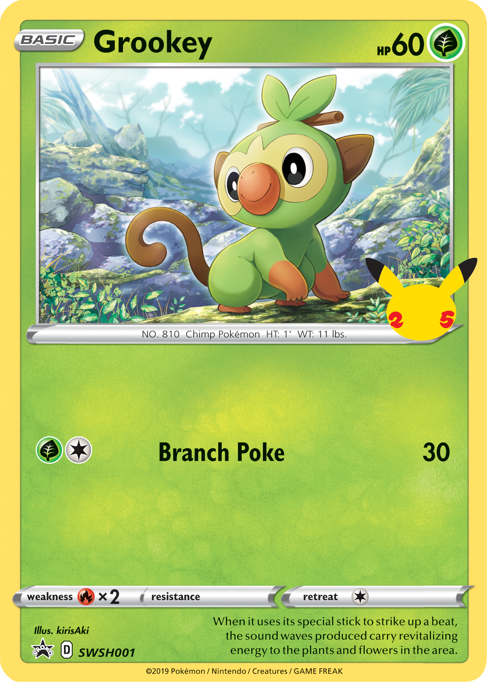 Grookey (SWSH001) [First Partner Pack] | Devastation Store