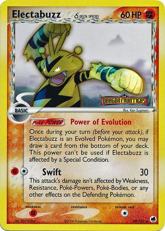 Electabuzz (29/101) (Delta Species) (Stamped) [EX: Dragon Frontiers] | Devastation Store