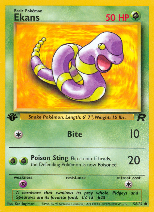 Ekans (56/82) [Team Rocket 1st Edition] | Devastation Store