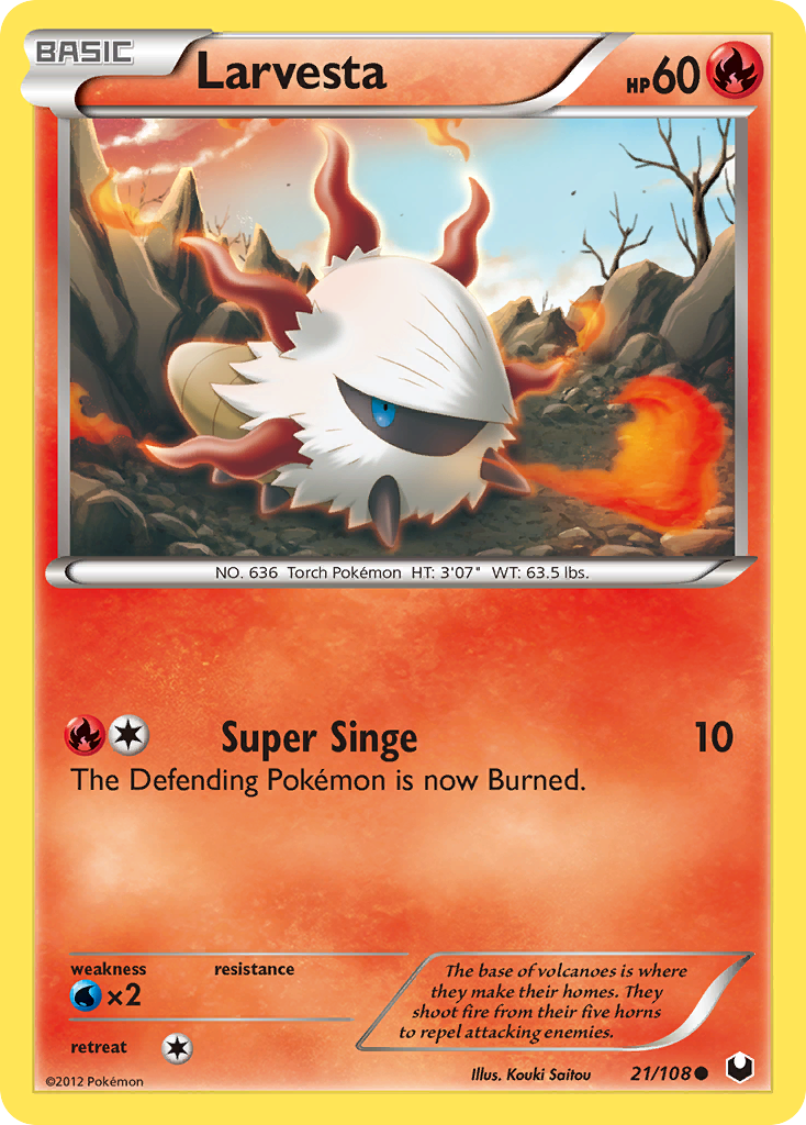 Larvesta (21/108) [Black & White: Dark Explorers] | Devastation Store